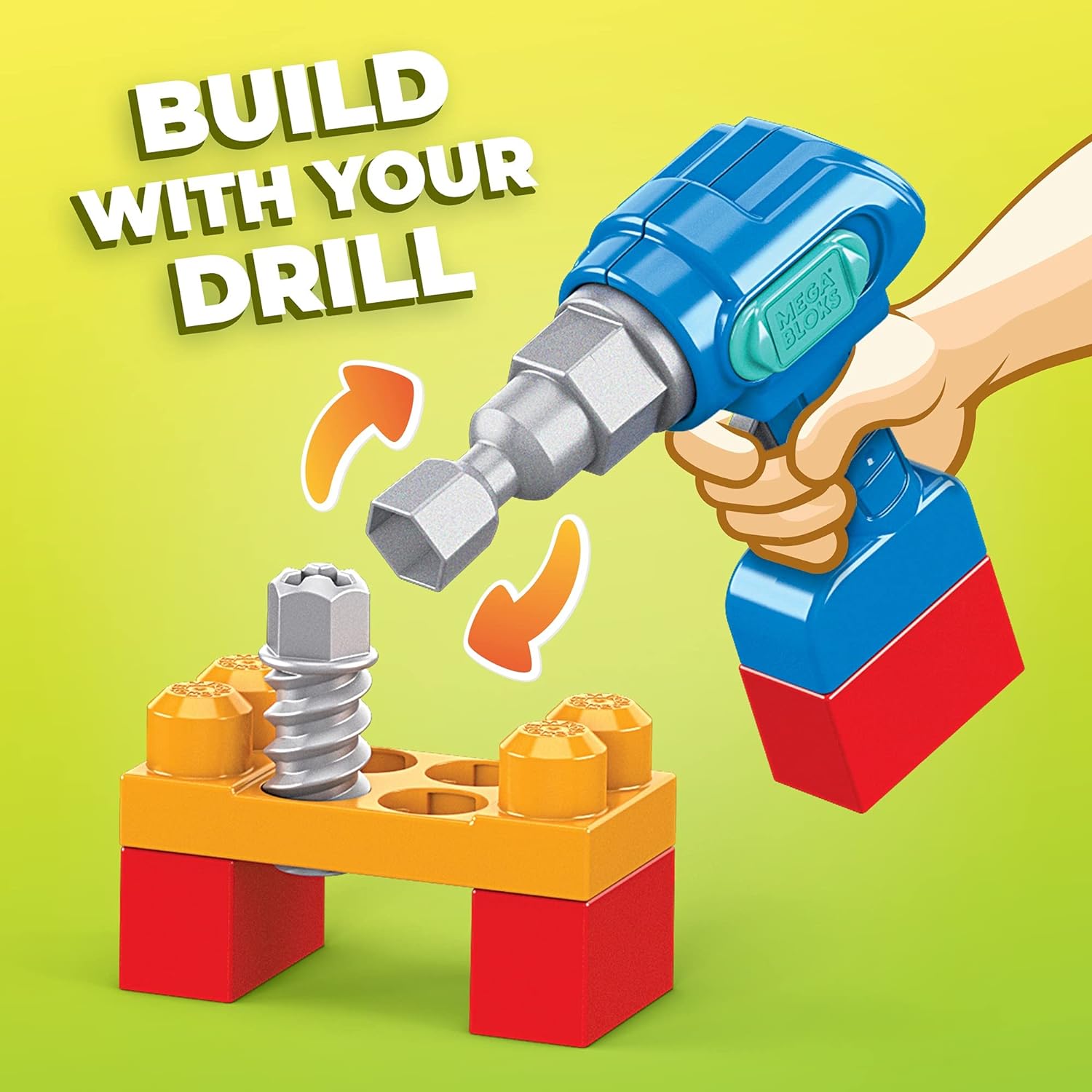 Mega Bloks Little Building Drill Toy Set for Toddlers