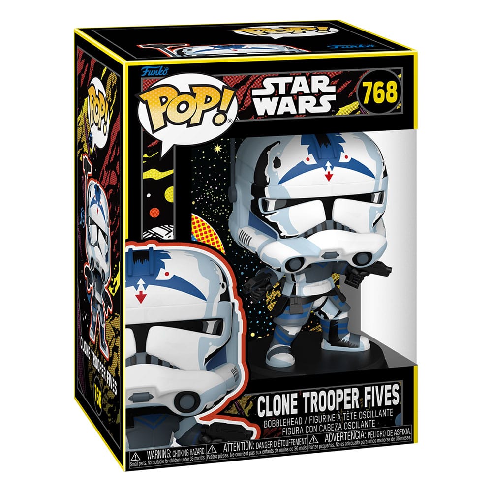 Retro Clone Trooper Fives Star Wars Funko POP! Vinyl Collectible Figure