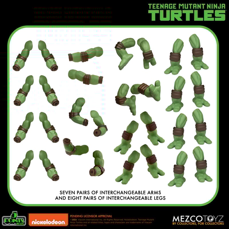 Mezco Deluxe Boxed Set of 4 Five-Point Articulated Teenage Mutant Ninja Turtles Action Figures