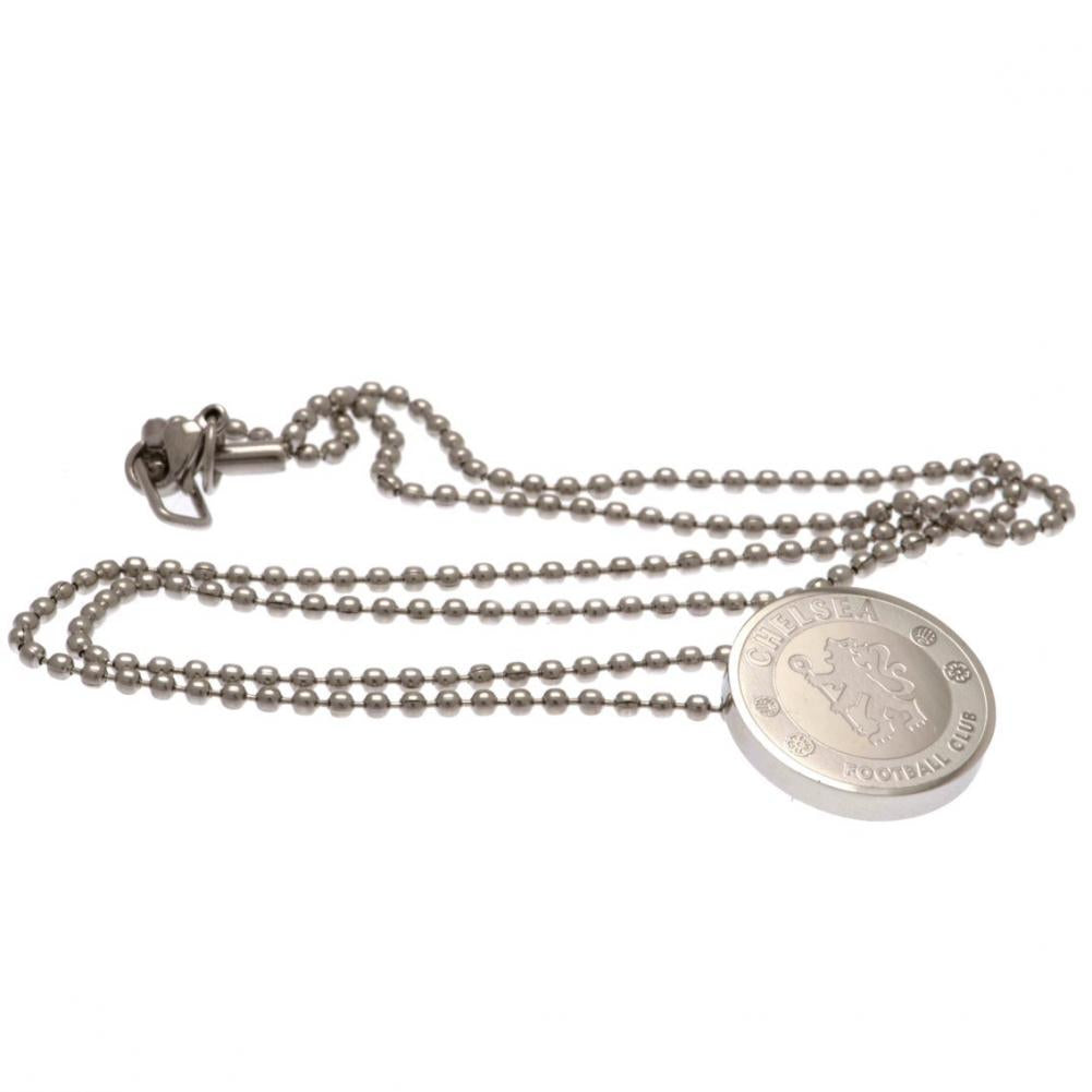 Chelsea Football Club Stainless Steel Pendant with Ball Chain - Ideal for Sports Fans