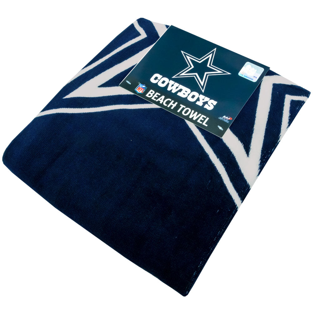 High - Quality Dallas Cowboys Striped Velour Beach Towel for Relaxing by the Shore