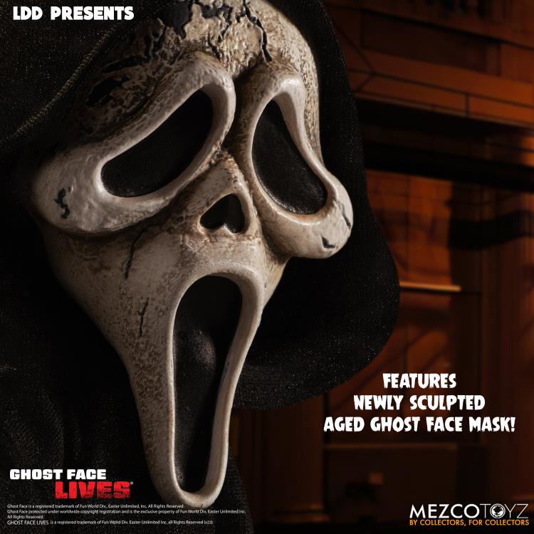 Mezco 10-Inch Zombie Edition Living Dead Dolls Ghost Face Figure