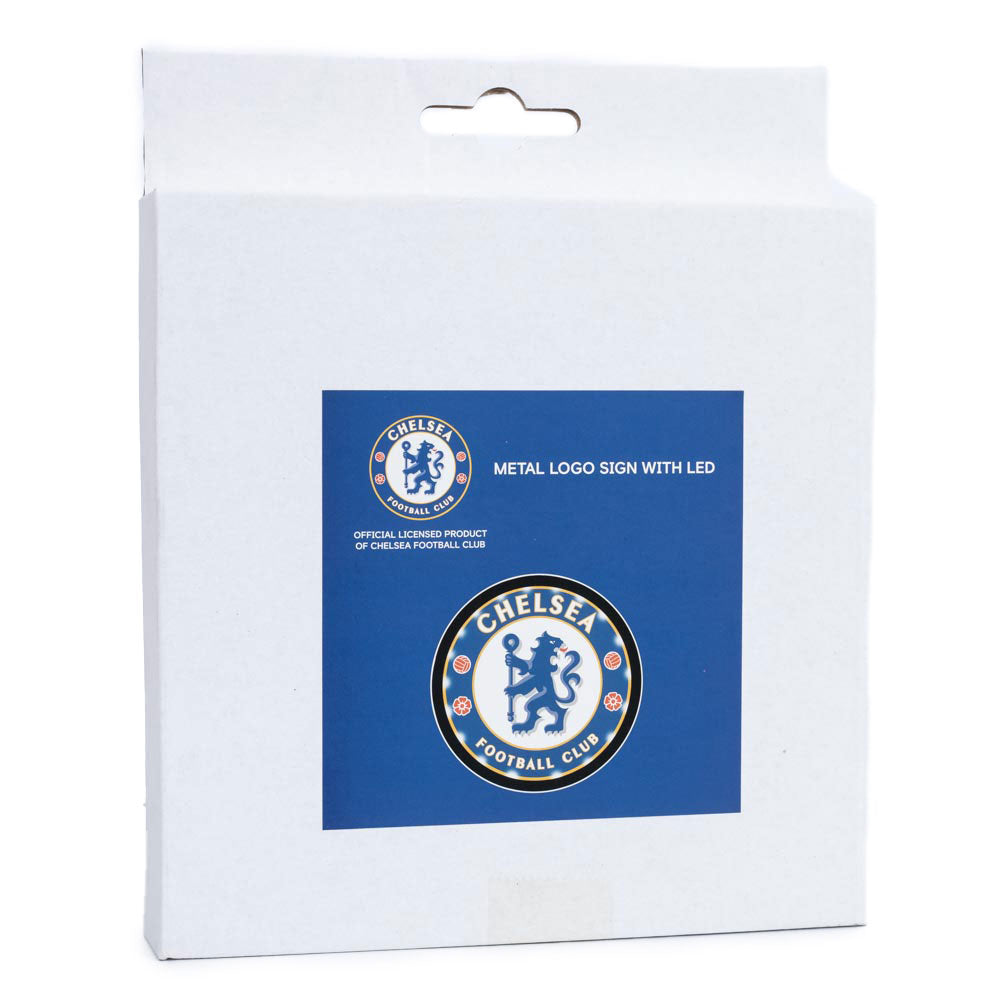 Chelsea FC Striking Metal LED Logo Sign for Decorative Rooms
