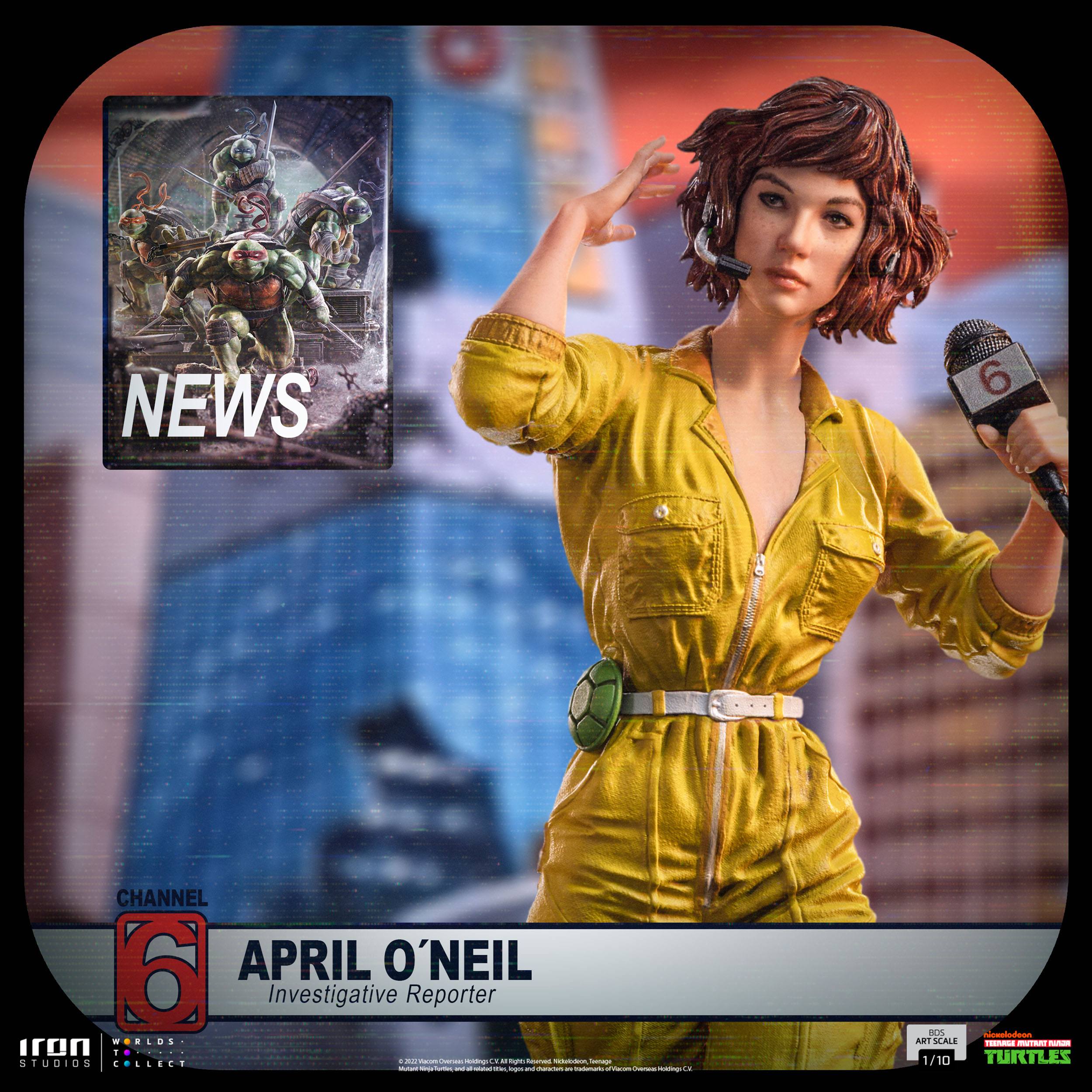 Iron Studios 1/10 Art Scale Teenage Mutant Ninja Turtles April O'Neil Statue