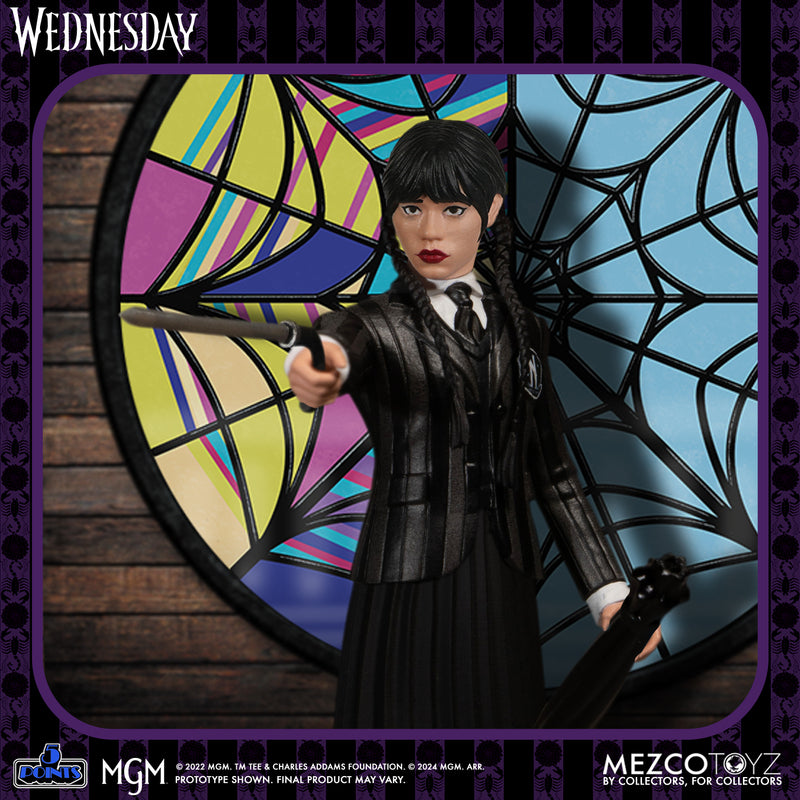 Mezco Retro 5 Points Wednesday Addams & Enid Sinclair Boxed Set