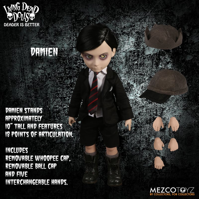 Mezco Collectible The Return of The Living Dead Dolls - Damien, a Spooky Schoolboy Figure