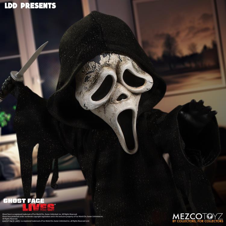 Mezco 10-Inch Zombie Edition Living Dead Dolls Ghost Face Figure