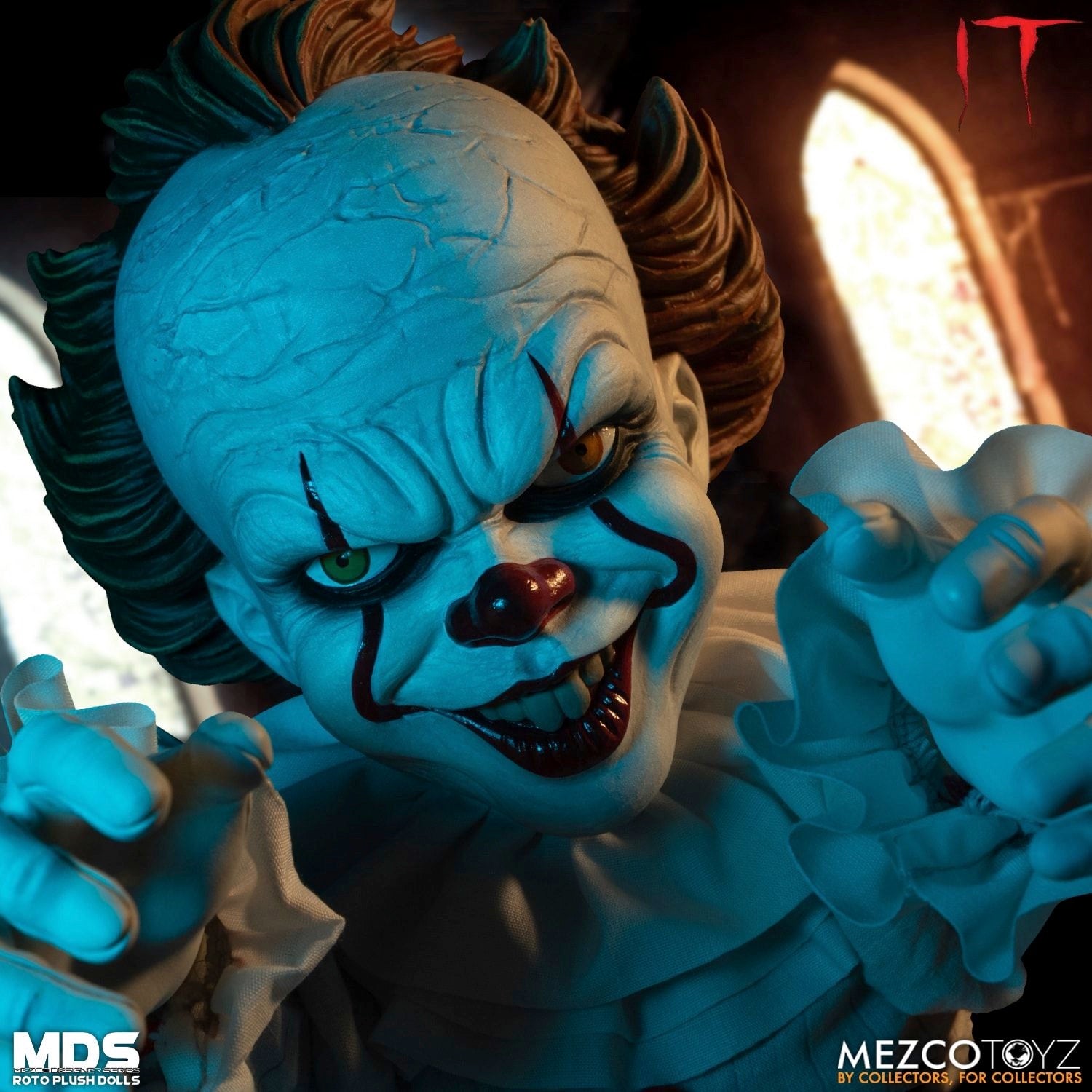 Mezco MDS Roto Plush Toy of Pennywise from IT 2017 Movie