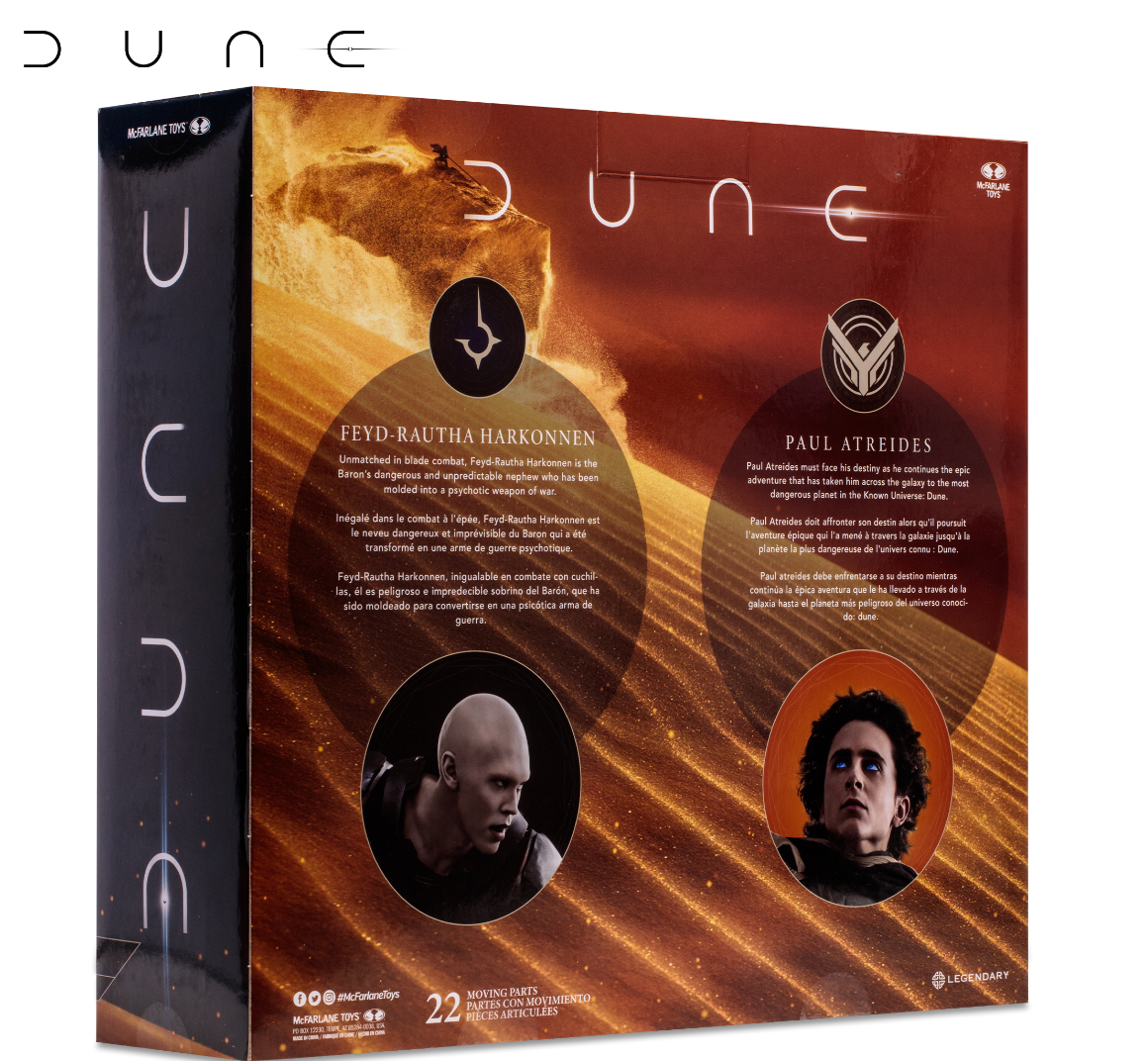 McFarlane 7-Inch Scale Dune Part 2 Paul Atreides & Feyd-Rautha Harkonnen 2-Pack Action Figures