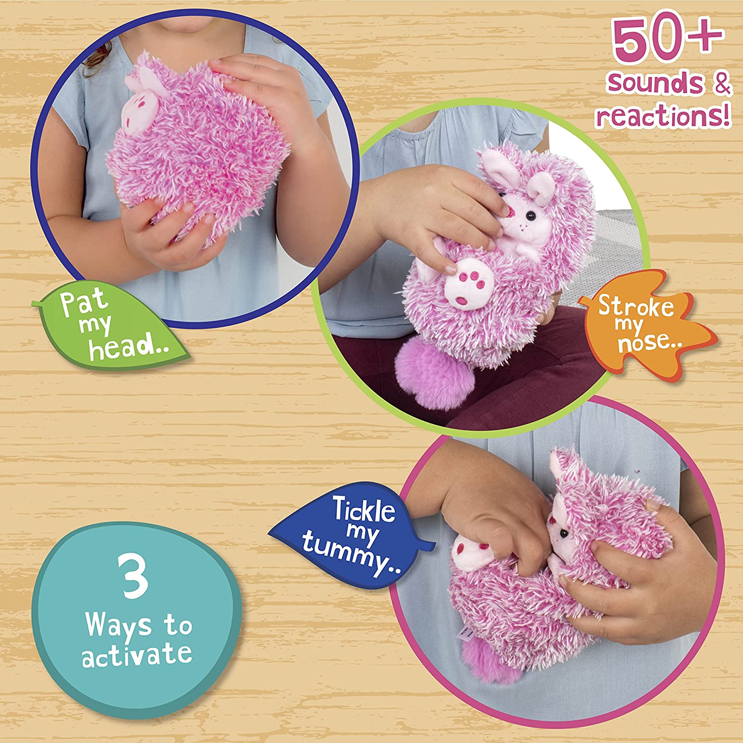 Curlimals Interactive Soft Toy - Bibi the Adorable Bunny