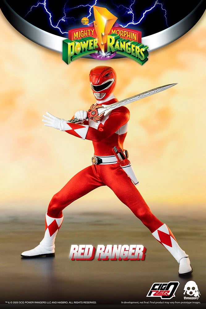 1/6 Scale Collectible Mighty Morphin Power Rangers FigZero Red Ranger Action Figure