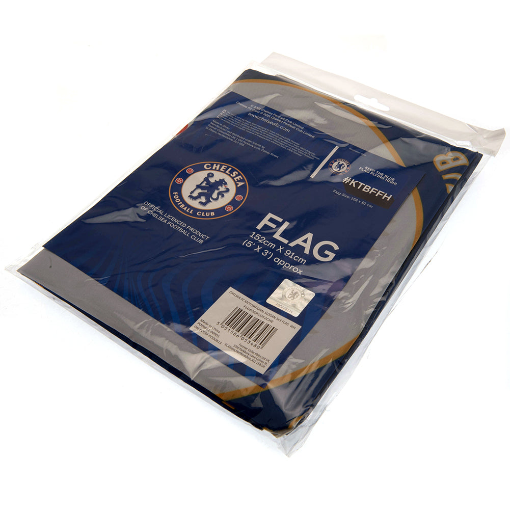 Chelsea Football Club Slogan Decorative Supporters Flag