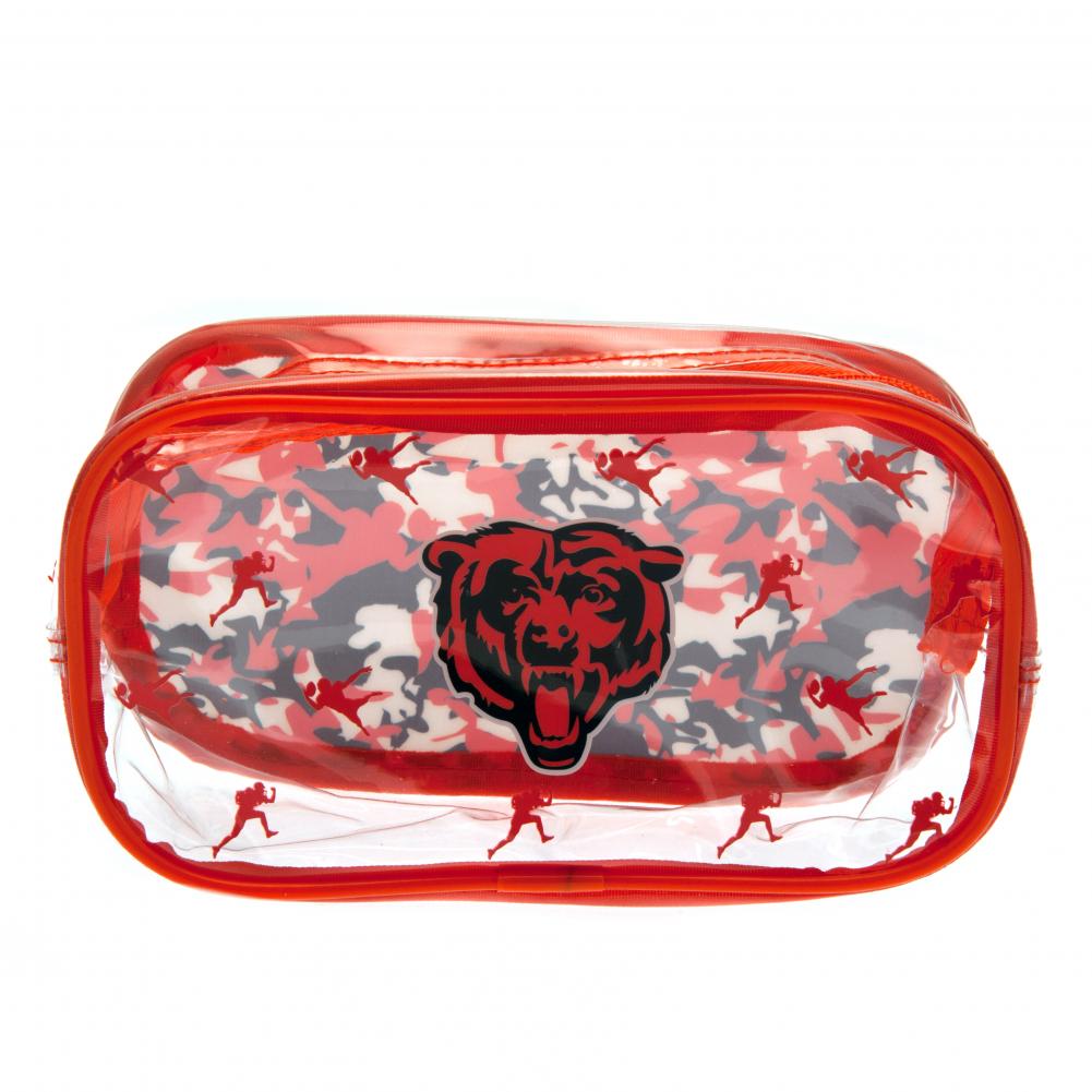 Chicago Bears PVC Zipped Pencil Case for Stationery Storage