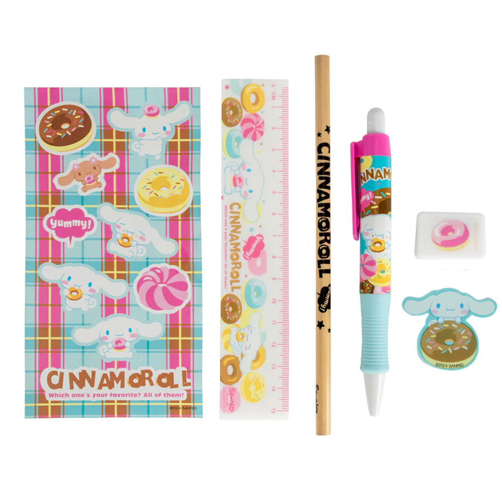 Colorful Cinnamoroll 6-Piece Stationery Collection for Daily Use