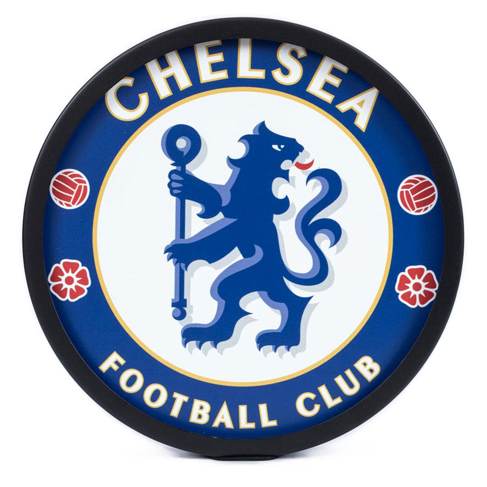 Chelsea FC Striking Metal LED Logo Sign for Decorative Rooms
