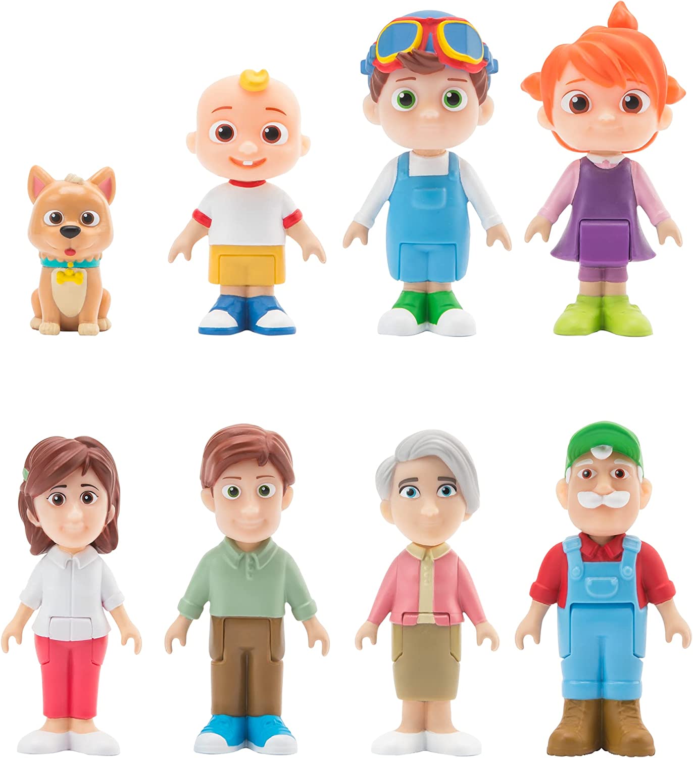 CoComelon Themed Family Pack Comprising 8 Collectible Figures for Kids