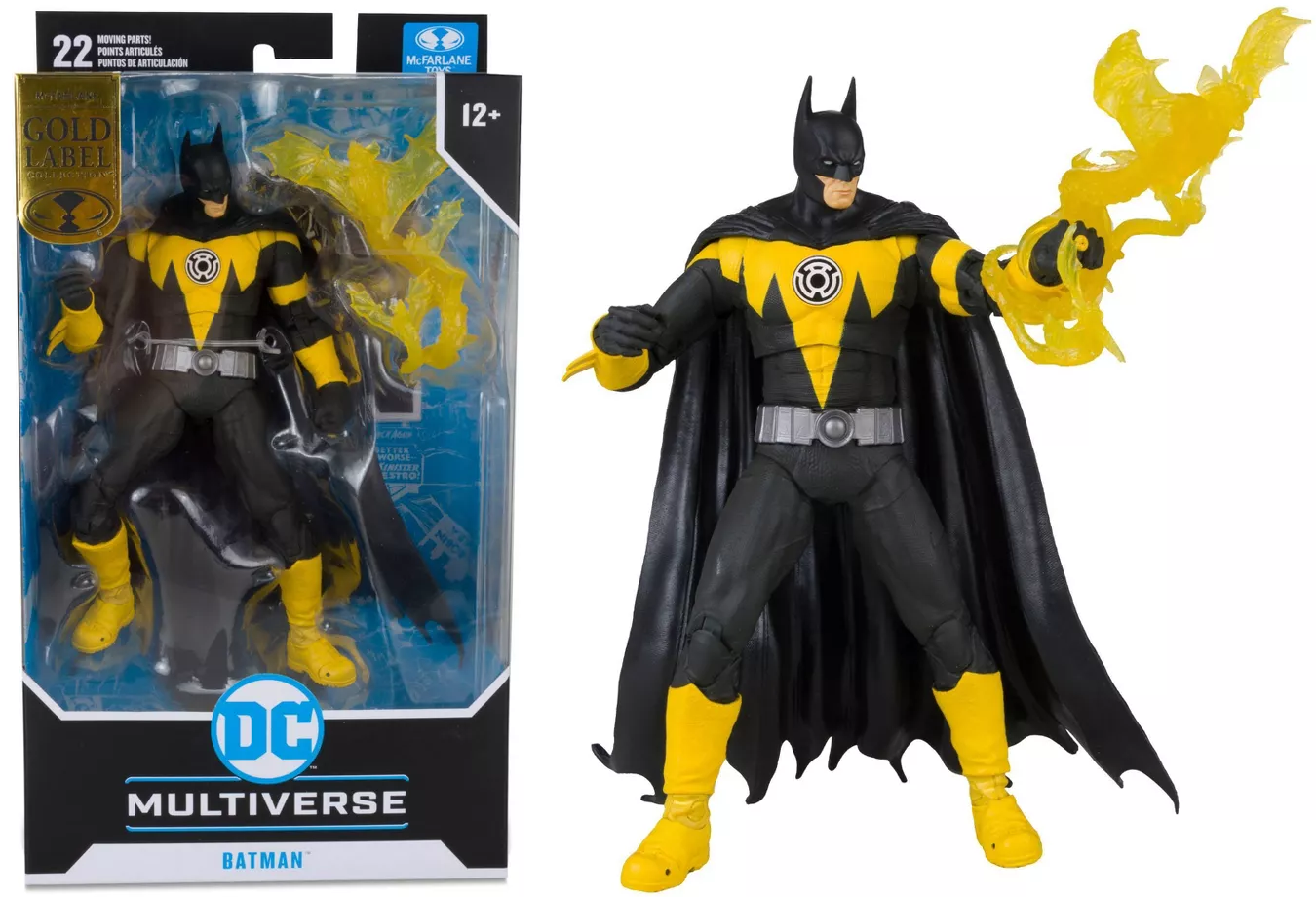 McFarlane Toys 7-Inch Scale DC Multiverse Gold Label Action Figure of Batman in Sinestro Corps Costume