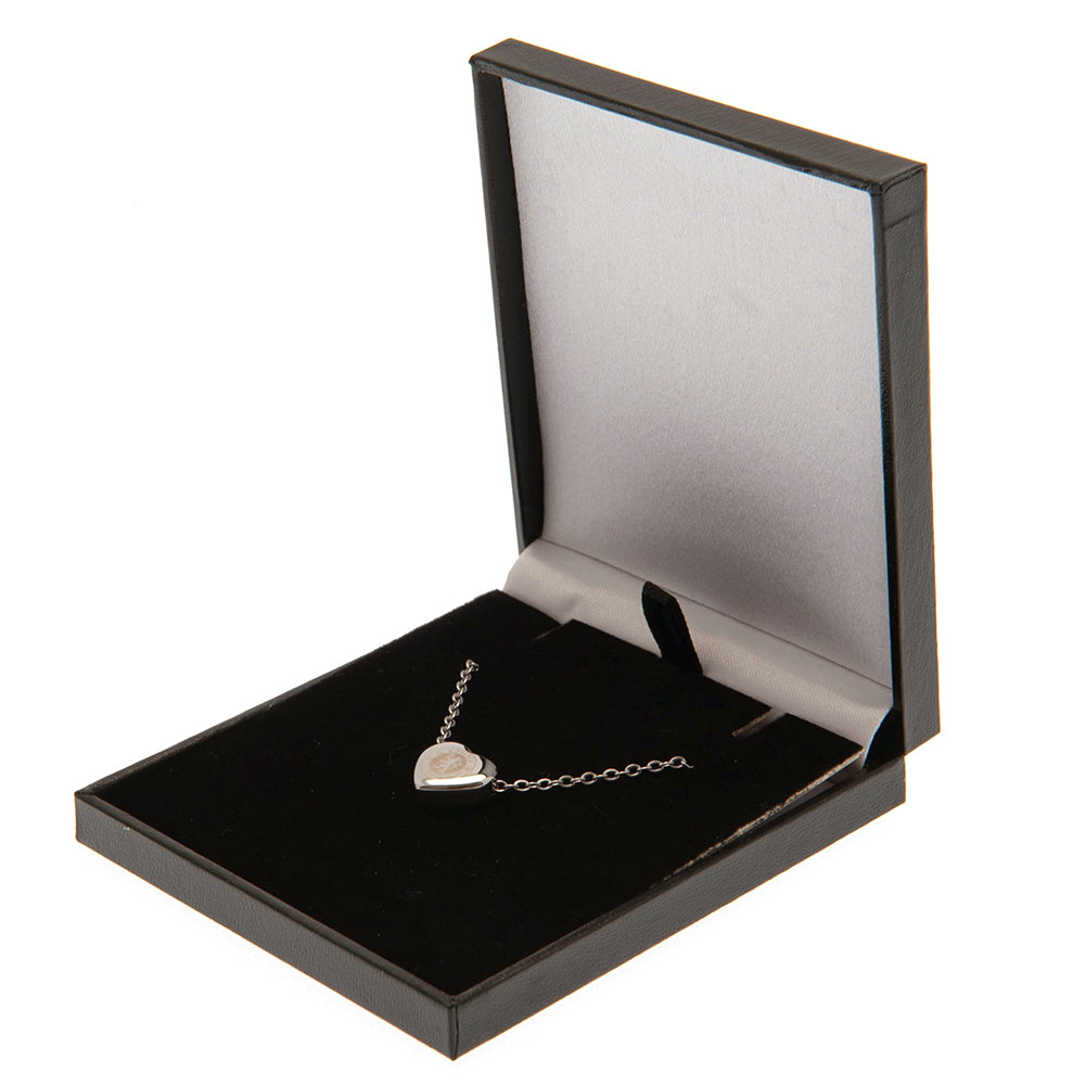 Chelsea Football Club Stainless Steel Heart-shaped Pendant Necklace