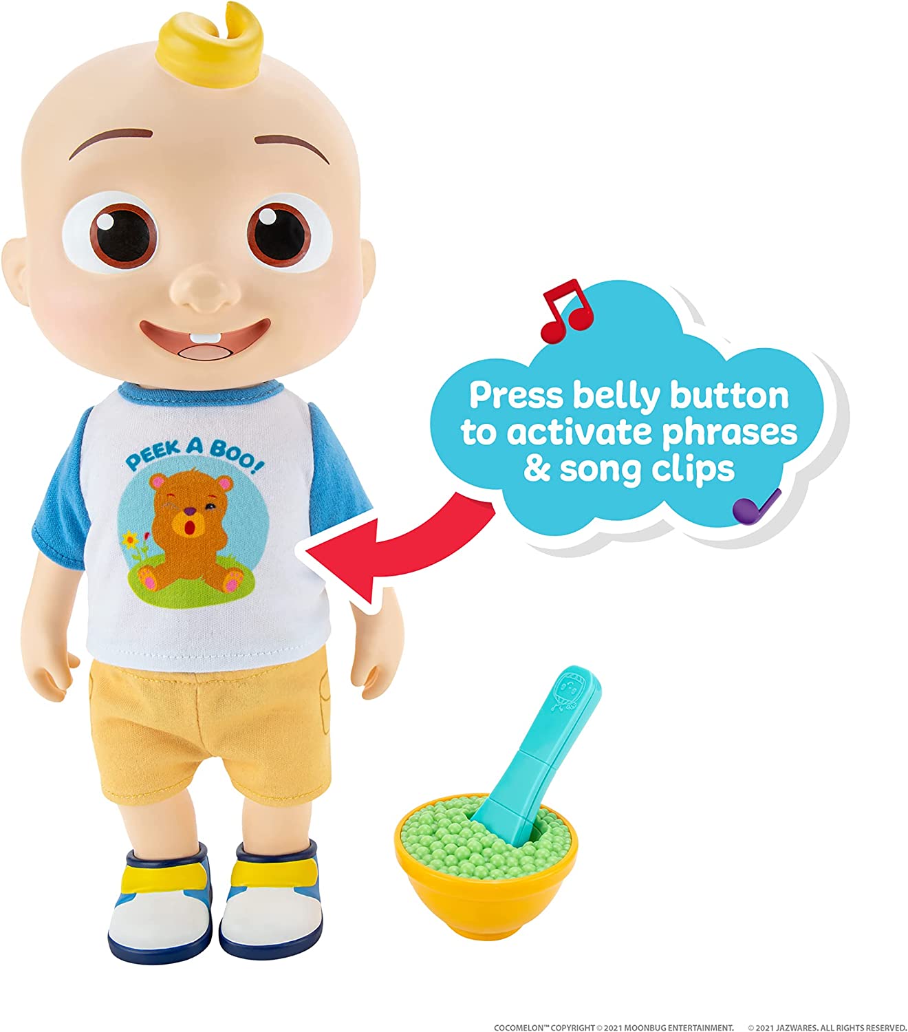 Deluxe Cocomelon Interactive JJ Doll - 32cm for Kids