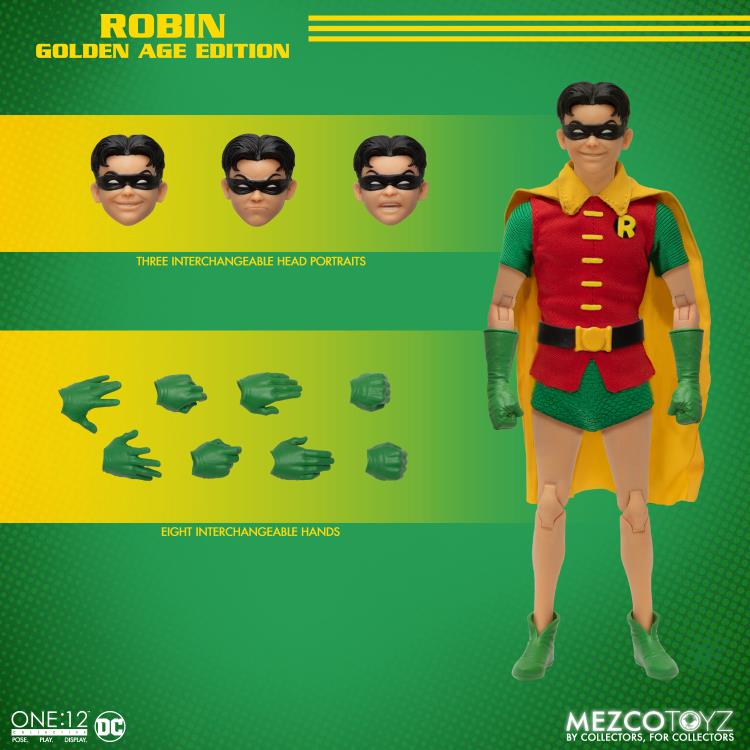 Mezco DC Comics One:12 Collective Action Figure - Robin (Golden Age Version)