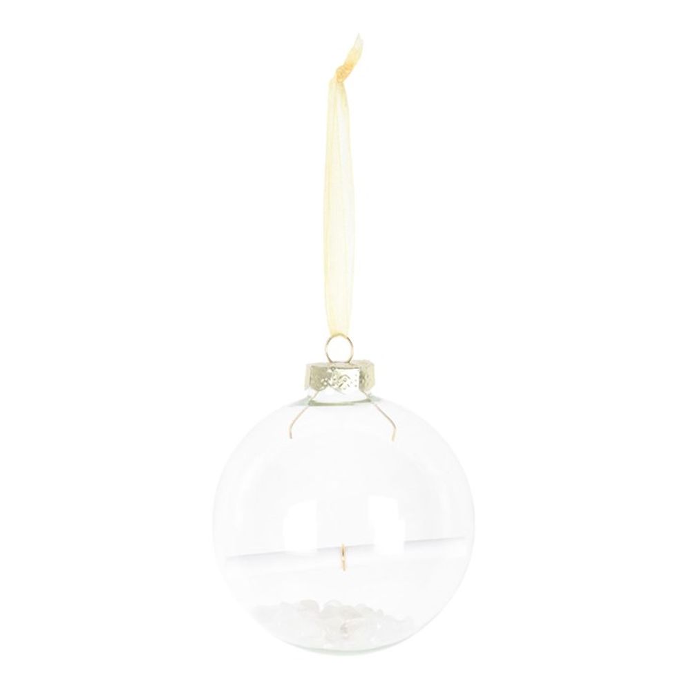 Clear Quartz Energy Manifestation Christmas Ornament Bauble DIY Kit