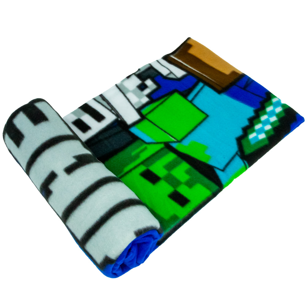High - Quality Minecraft - Themed Polyester Fleece Blanket for Comfort