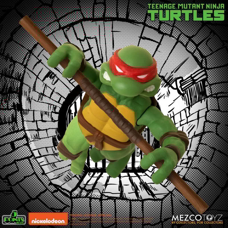 Mezco Deluxe Boxed Set of 4 Five-Point Articulated Teenage Mutant Ninja Turtles Action Figures