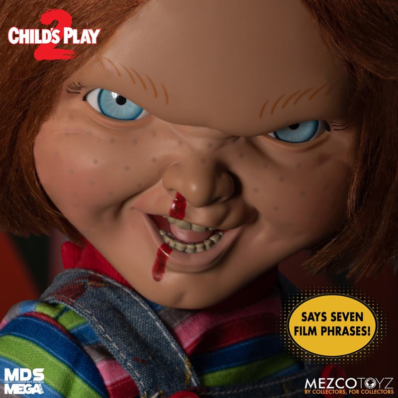 15-Inch Scale MDS Mega Scale Talking and Menacing Chucky Figure with Sound and Interchangeable Accessories