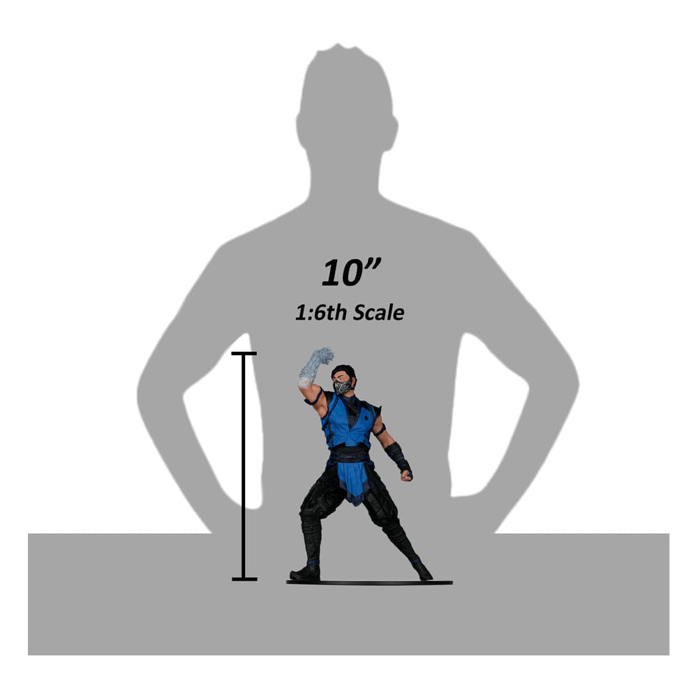 McFarlane's Highly Detailed 1/6 Scale Action Figure of Sub - Zero from Mortal Kombat 1 Video Game