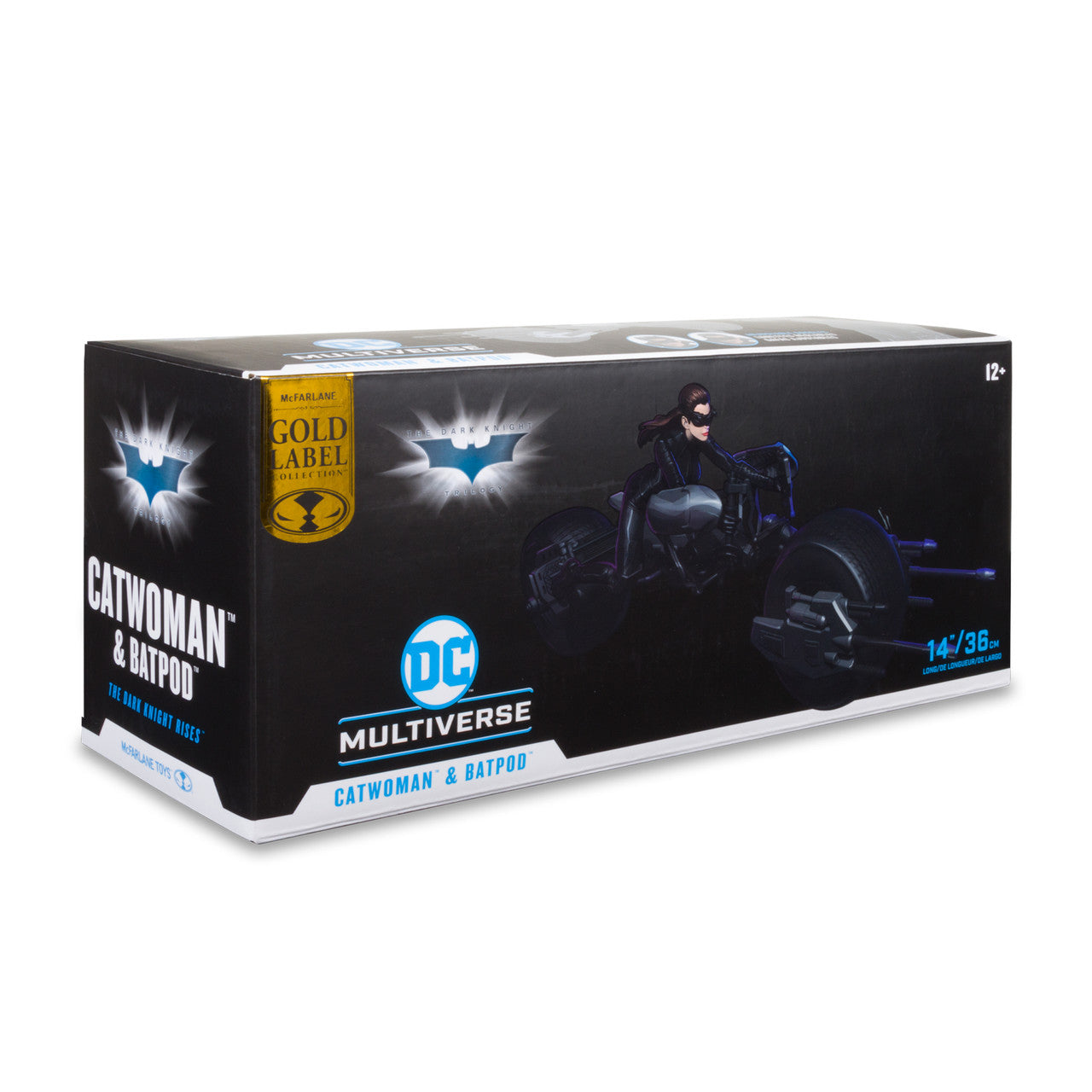McFarlane Toys DC Multiverse 7-Inch Scale Gold Label Action Figure and Vehicle Set Featuring The Dark Knight Rises Catwoman and Batpod