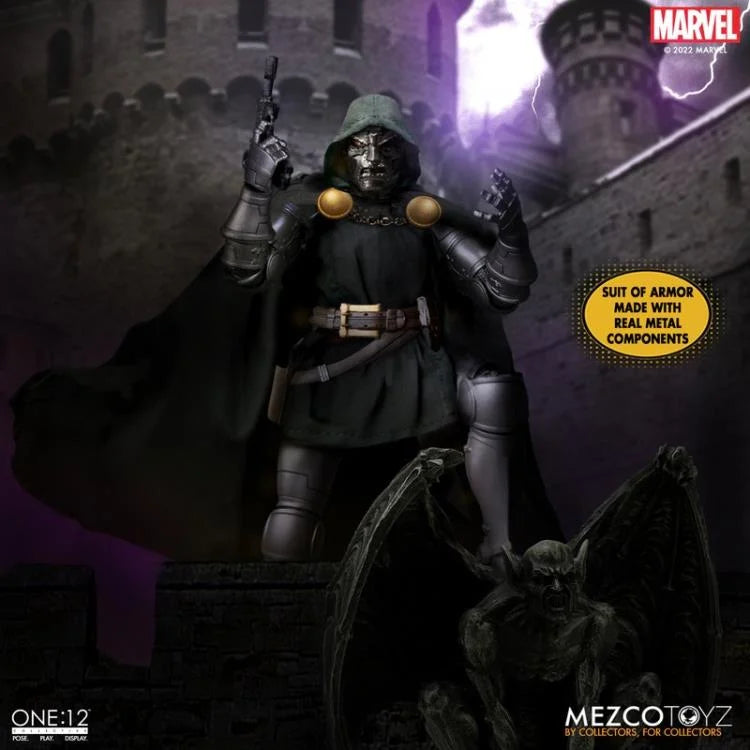 Mezco Marvel One:12 Collective Highly Detailed and Articulated Doctor Doom Action Figure Toy