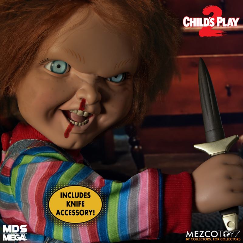 15-Inch Scale MDS Mega Scale Talking and Menacing Chucky Figure with Sound and Interchangeable Accessories