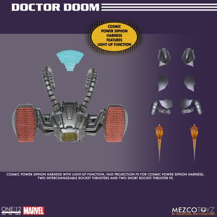 Mezco Marvel One:12 Collective Highly Detailed and Articulated Doctor Doom Action Figure Toy