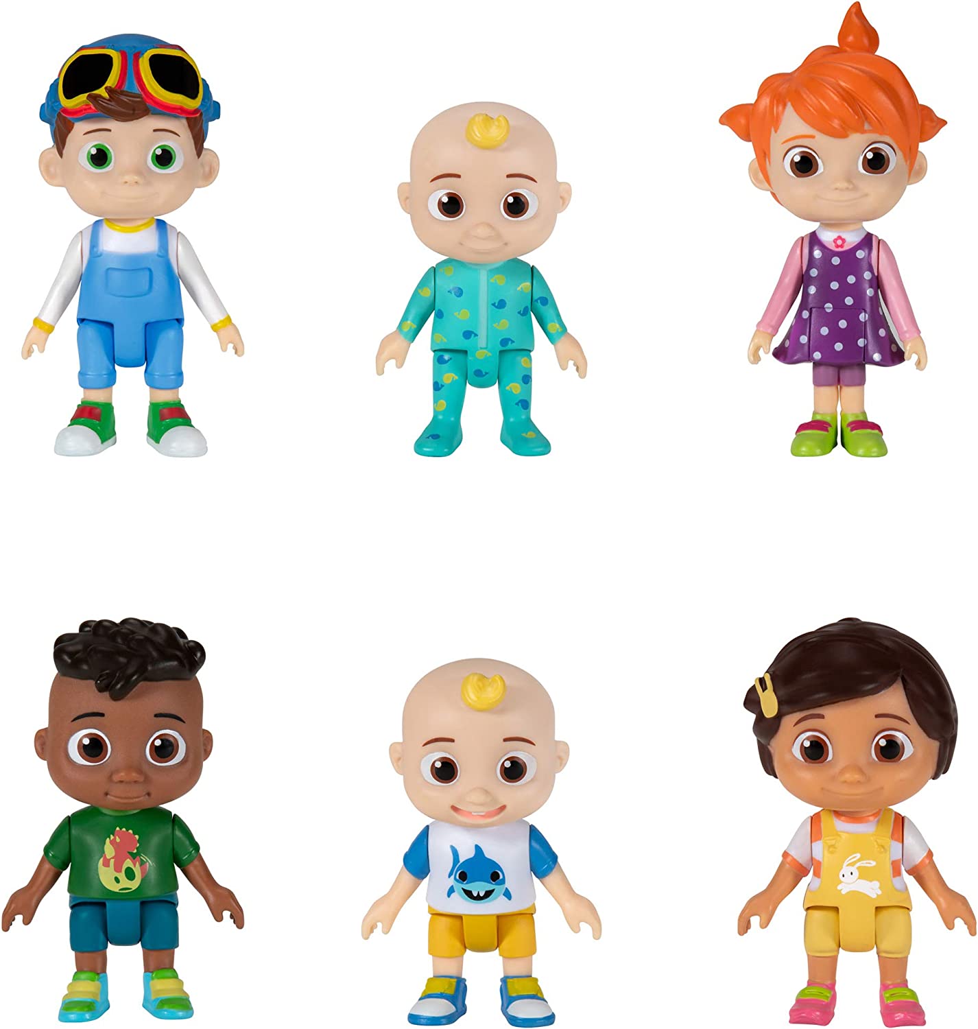 CoComelon Family and Friends Assorted 6 - Piece Action Figure Pack