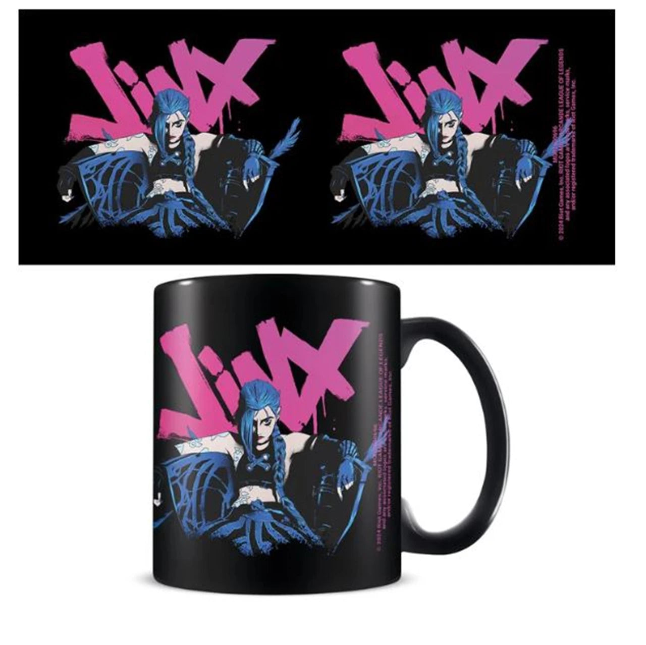 315ml High - quality All - Black Jinx Arcane Collectible Mug