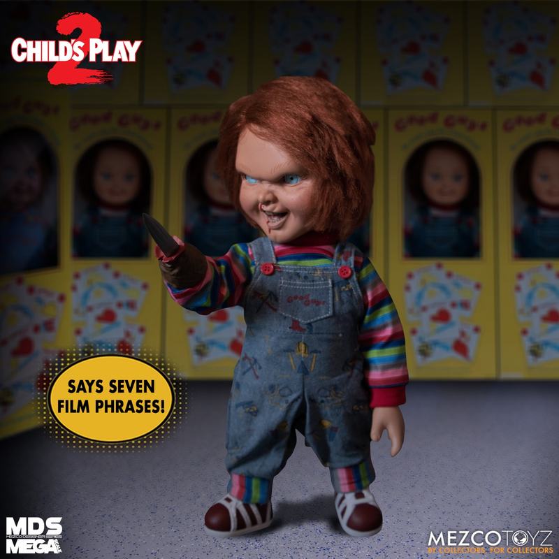 15-Inch Scale MDS Mega Scale Talking and Menacing Chucky Figure with Sound and Interchangeable Accessories