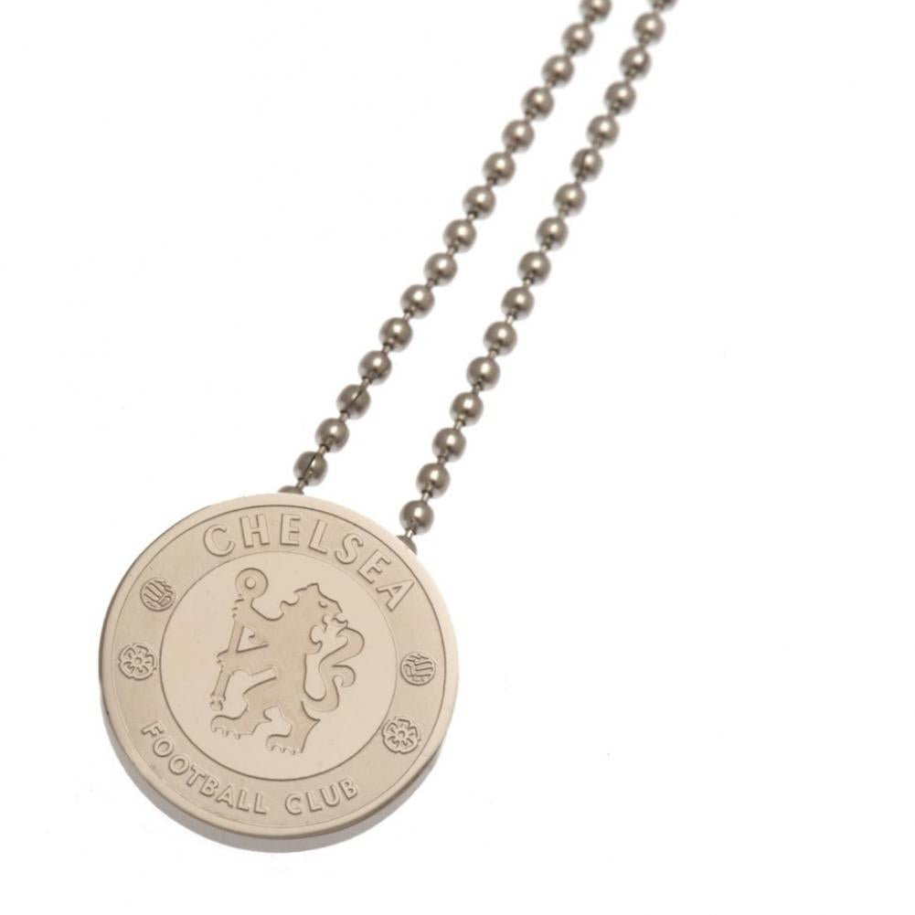 Chelsea Football Club Stainless Steel Pendant with Ball Chain - Ideal for Sports Fans