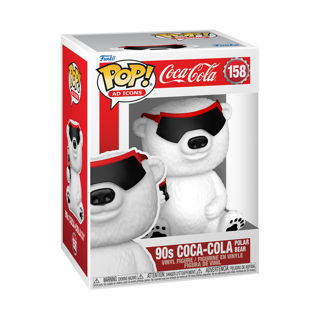 90s Coca Cola Animated Polar Bear Funko Pop Vinyl Collectible