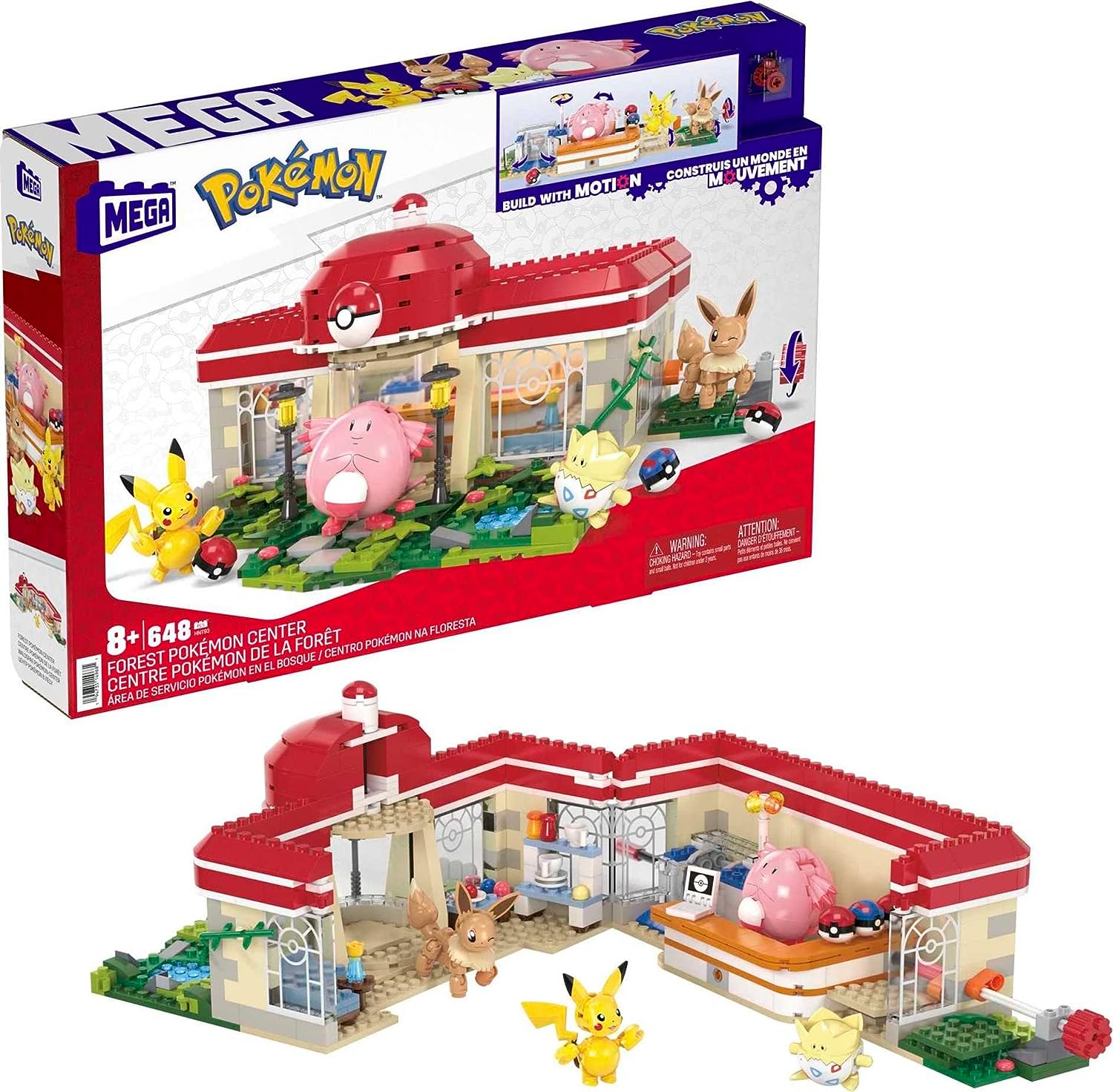 Mega Bloks Pokémon Center Interactive Building Construction Set