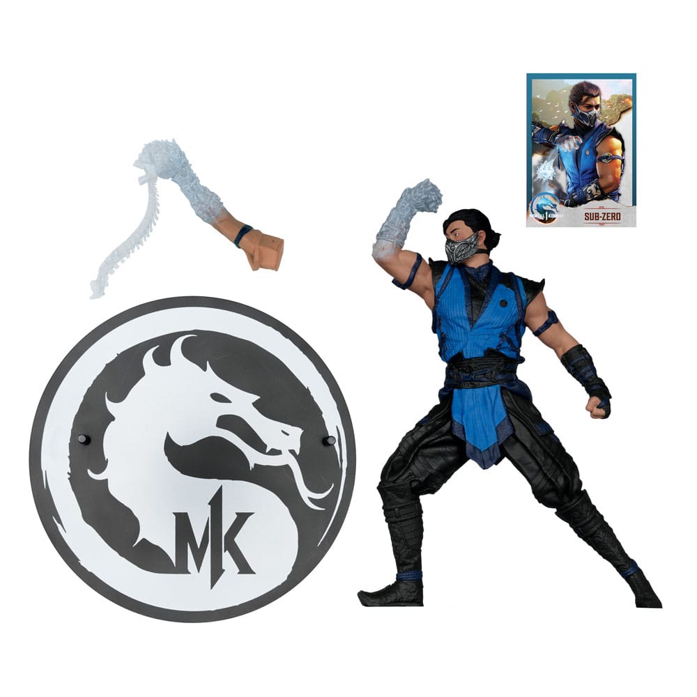 McFarlane's Highly Detailed 1/6 Scale Action Figure of Sub - Zero from Mortal Kombat 1 Video Game