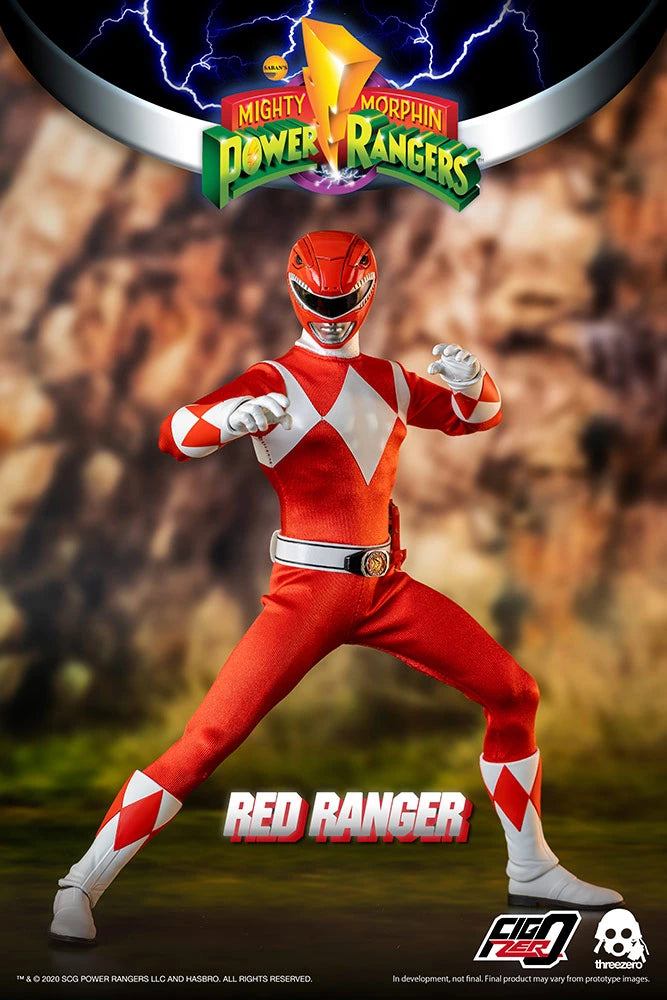1/6 Scale Collectible Mighty Morphin Power Rangers FigZero Red Ranger Action Figure