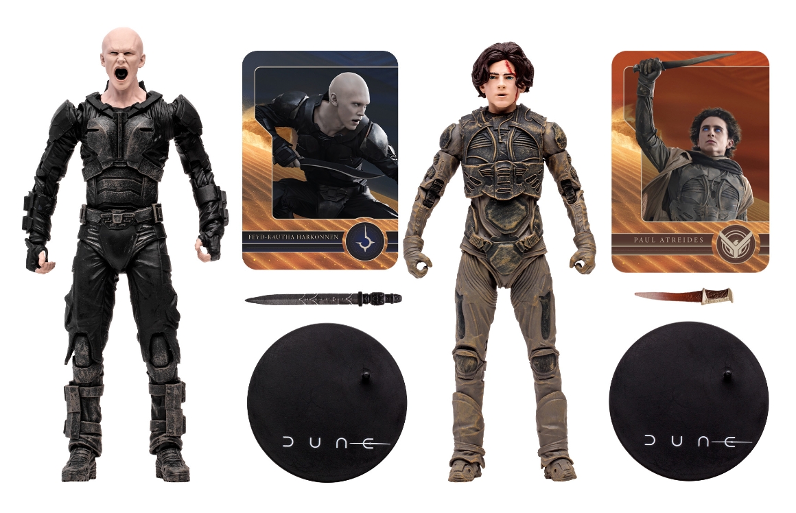 McFarlane 7-Inch Scale Dune Part 2 Paul Atreides & Feyd-Rautha Harkonnen 2-Pack Action Figures
