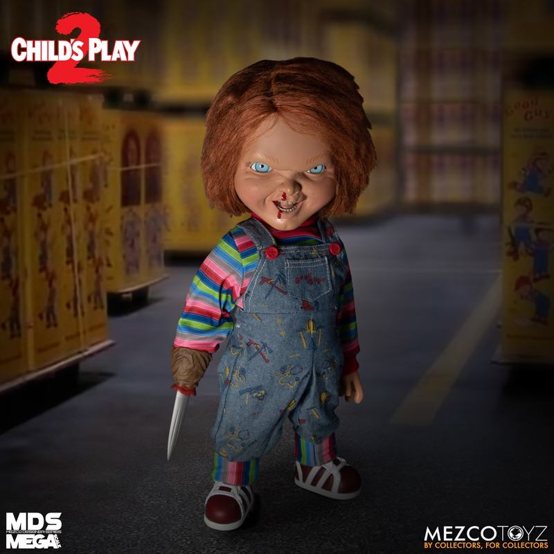 15-Inch Scale MDS Mega Scale Talking and Menacing Chucky Figure with Sound and Interchangeable Accessories