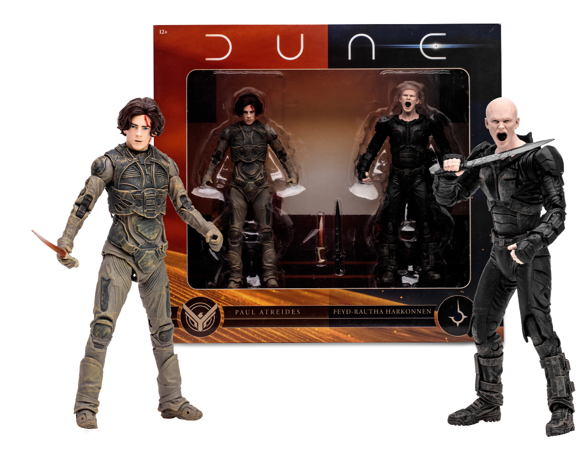 McFarlane 7-Inch Scale Dune Part 2 Paul Atreides & Feyd-Rautha Harkonnen 2-Pack Action Figures