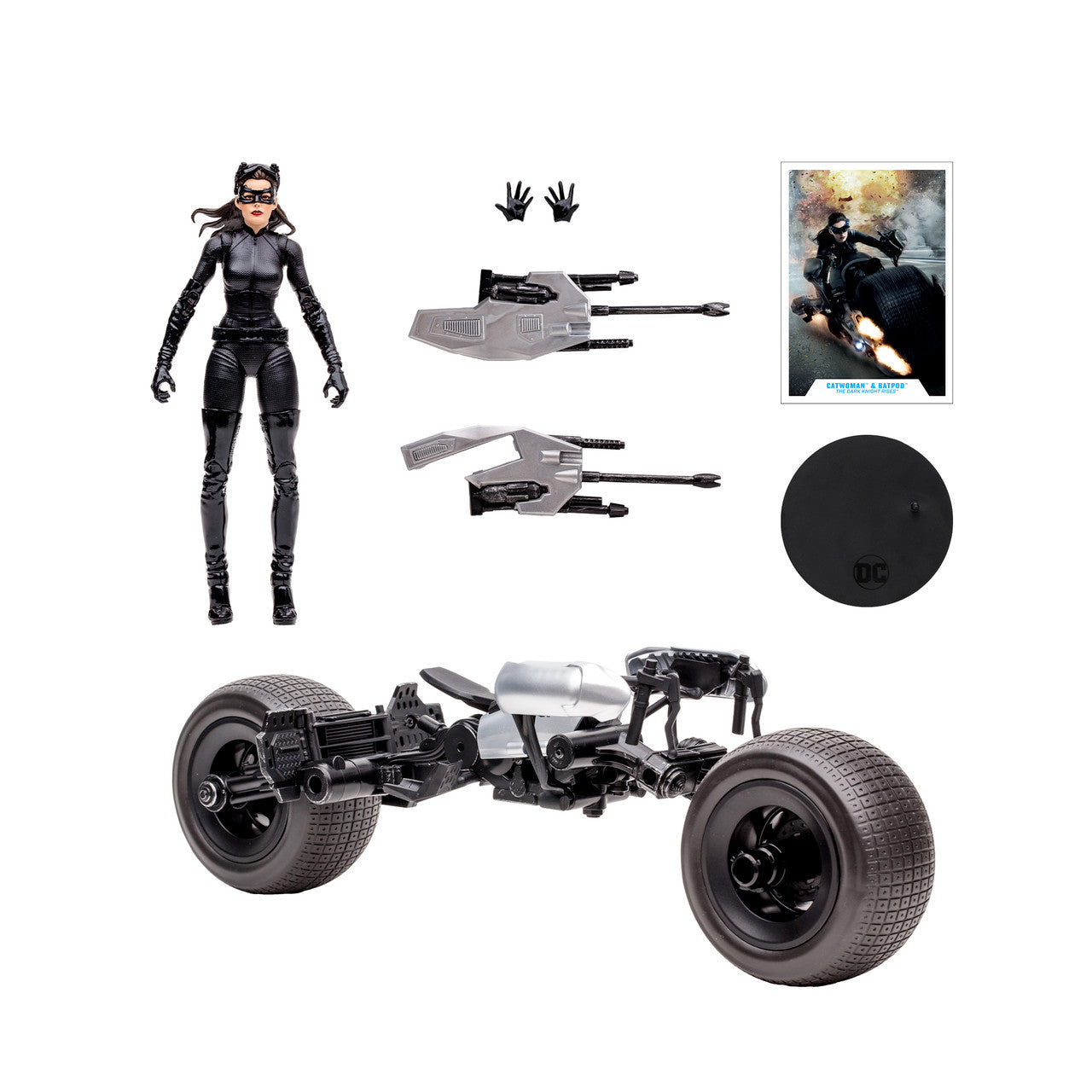 McFarlane Toys DC Multiverse 7-Inch Scale Gold Label Action Figure and Vehicle Set Featuring The Dark Knight Rises Catwoman and Batpod