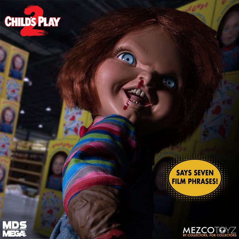 15-Inch Scale MDS Mega Scale Talking and Menacing Chucky Figure with Sound and Interchangeable Accessories