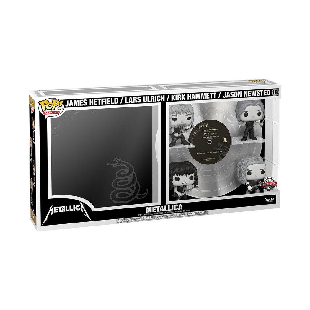 Deluxe Metallica Self - titled Album Funko POP! Vinyl Collectible with Black and White Band Members Figurines