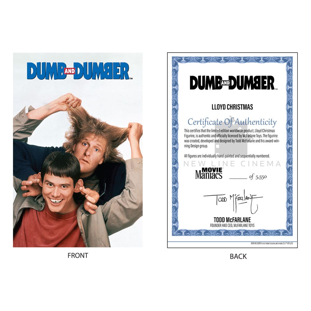McFarlane Gold Label Dumb and Dumber Movie Maniacs Lloyd Christmas Collectible Figure