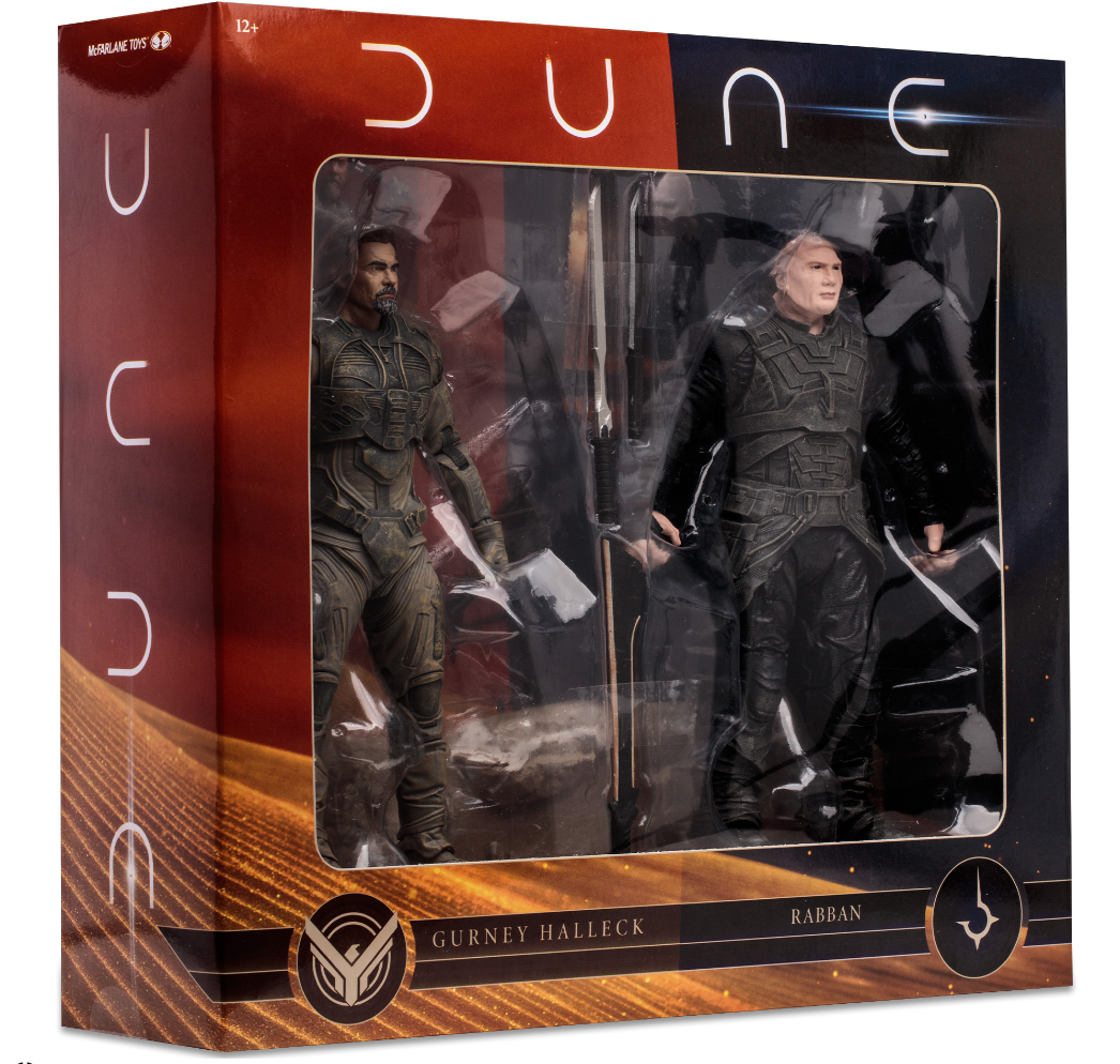 McFarlane 7-Inch Scale Action Figure Set of Gurney Halleck and Rabban from Dune Part 2 Movie