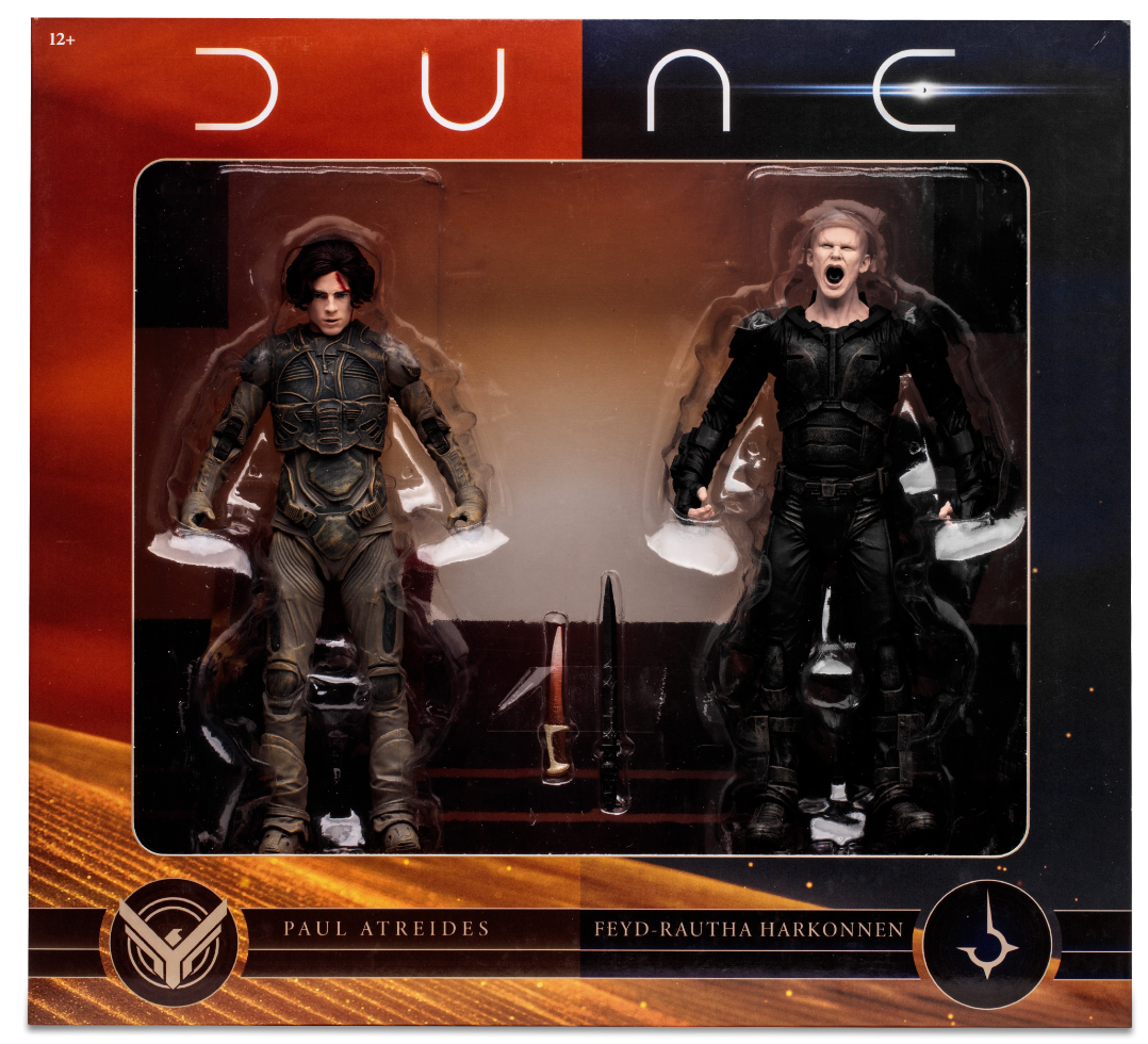 McFarlane 7-Inch Scale Dune Part 2 Paul Atreides & Feyd-Rautha Harkonnen 2-Pack Action Figures
